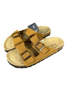 New Royal Class Footbed Sandals Brow Adjustable Double Buckle Straps Mens 10